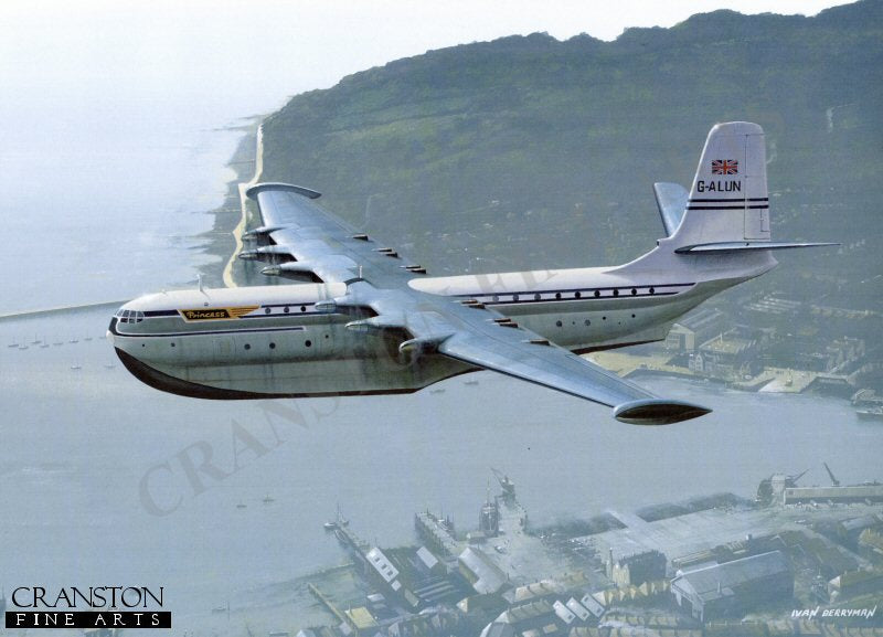 SR45 Princess Over Cowes by Ivan Berryman [Postcard]