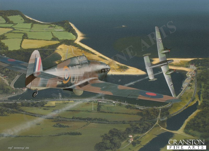 Battle Over Bembridge by Ivan Berryman. [Postcard]