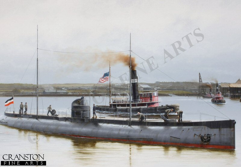 Deutschland at Baltimore Harbour by Ivan Berryman. [Postcard]