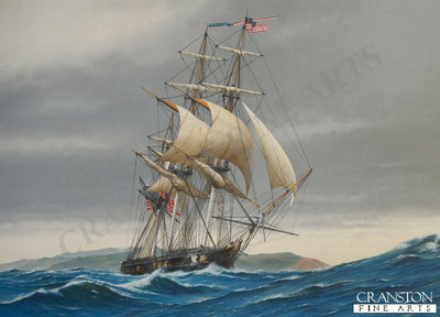 USS United States by Ivan Berryman. [Postcard]