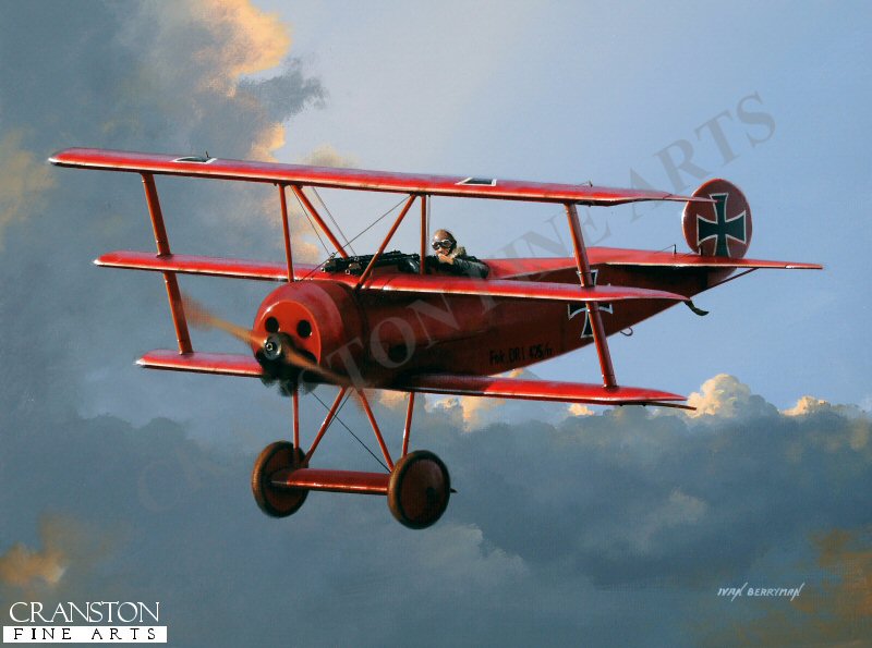 Tribute to Manfred von Richthofen by Ivan Berryman. [Original Painting]