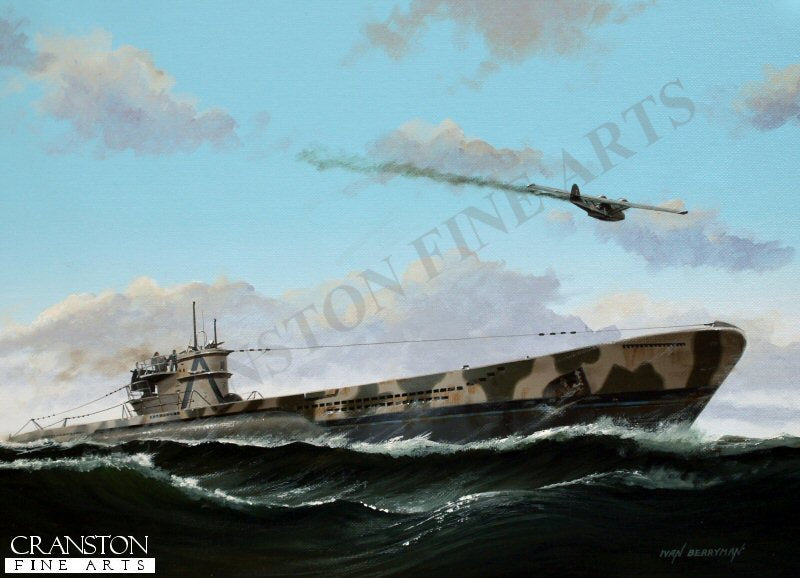 U-453 by Ivan Berryman. [Postcard]