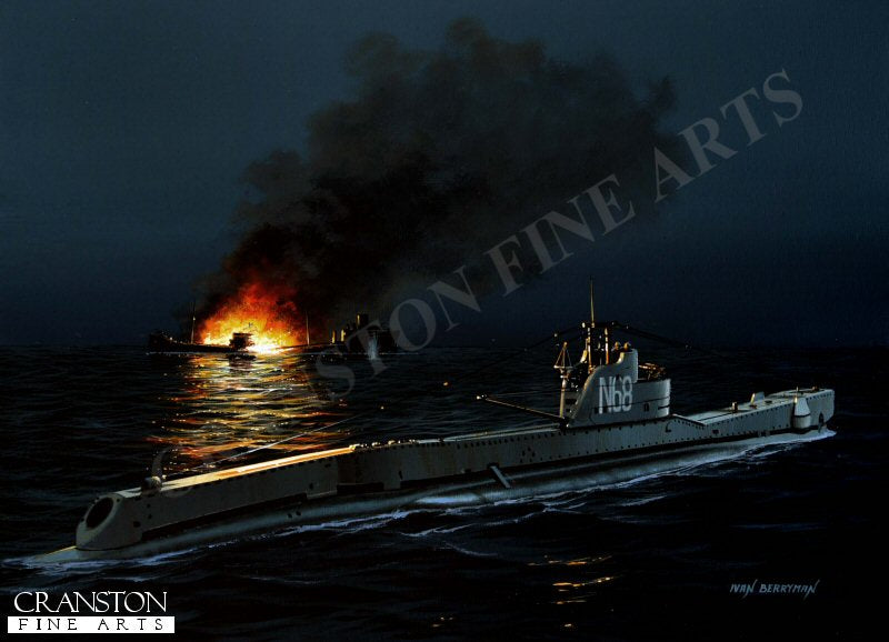 Tribute to the Crew of HMS Truant by Ivan Berryman. [Postcard]