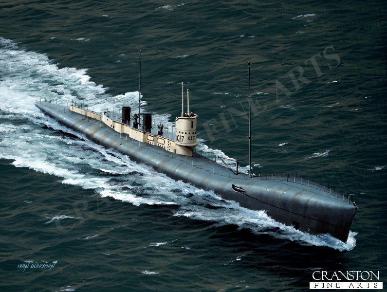 HMS K17 by Ivan Berryman. [Original Painting]