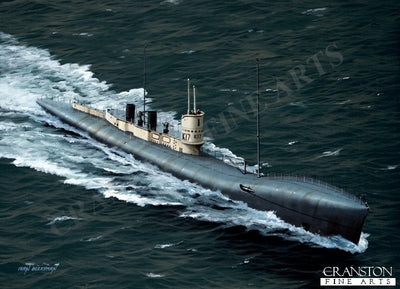 HMS K17 by Ivan Berryman. [Postcard]