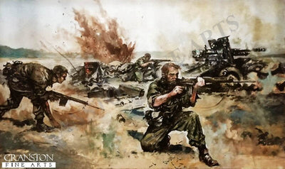 The Defenders of Mirbat by Jason Askew. [Original Painting]