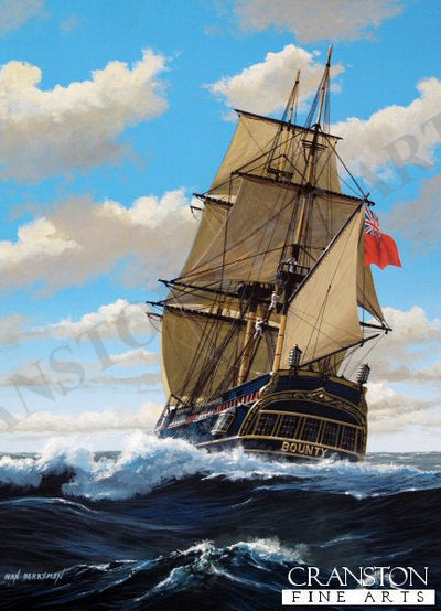 HMS Bounty by Ivan Berryman. [Postcard]