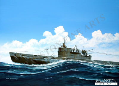 U-861 - Tribute to J&#252;rgen Oesten by Ivan Berryman. [Postcard]