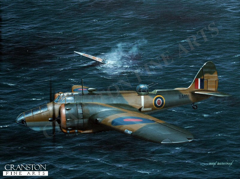 The Sinking of U533 by Ivan Berryman. [Original Painting]
