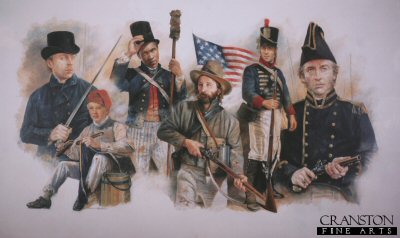 Men of the United States Navy During the Battle of Lake Erie 1813 by Chris Collingwood [Original Painting]