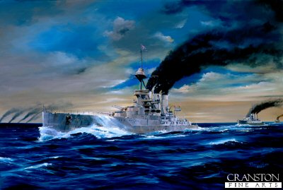 Battle of the Dogger Bank 1915 by Randall Wilson [Original Painting]
