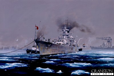 K.M.S. Gneisenau - Stand by The Bowlines by  Randall Wilson [Original Painting]