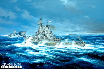 USS New Jersey, batten down the Hatches by Randall Wilson. [print]