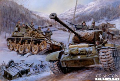 Retreat from the Yalu by David Pentland. [Original Painting]