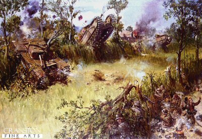 Scots Guards Fighting Through the Bocage by Terence Cuneo. [print]