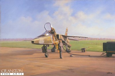 Jaguar Flight Test On by Geoff Lea [Original Painting]