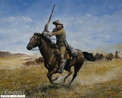 William F Cody (Buffalo Bill) by Brian Palmer. [Original Painting]