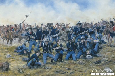 Battle of the Little Big Horn by Brian Palmer (General Custer) [Original Painting]