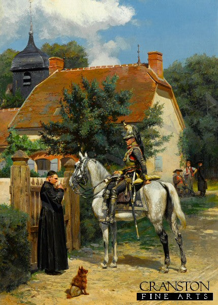 A Halt In The Village by Edouard Detaille [Postcard]