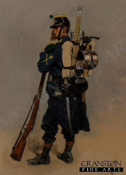 A Line-Engineer From the Franco-Prussian War by Edouard Detaille. [Postcard]