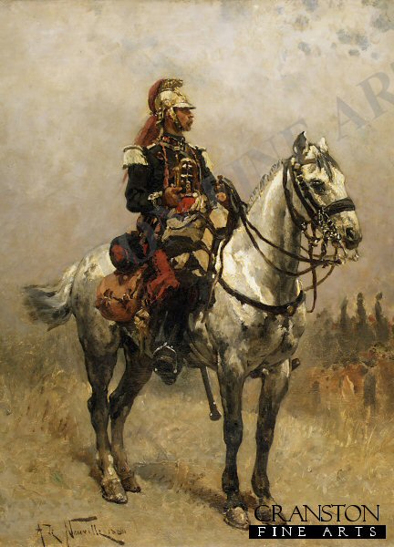 A Cavalry Man by Alphonse de Neuville [Postcard]