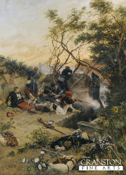 Essuyant Le Feu by Alphonse De Neuville [Postcard]