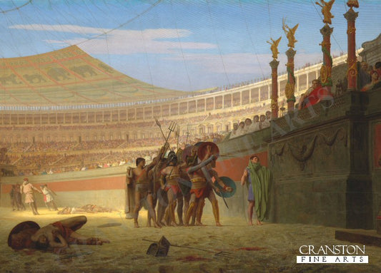 Ave Caesar! Morituri Te Salutant by Jean-Leon Gerome [Postcard]