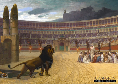 The Christian Martyrs Last Prayer by Jean Leon Gerome. [Postcard]