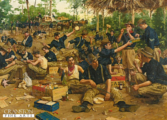 Christmas Day In Camp by William Gerbert Gaul [Postcard]