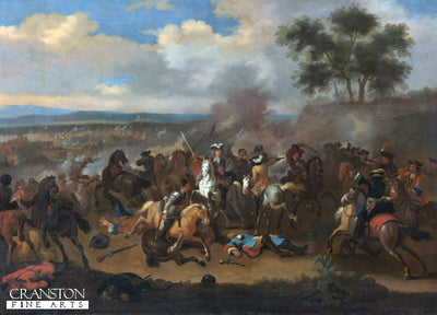 The Battle of the Boyne, between Kings James II and William III by Jan van Huchtenburg [Postcard]