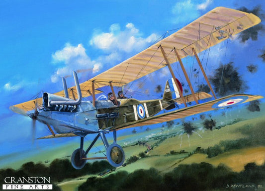 Harry Tate RE8, France, 1st October 1918 by David Pentland. [Postcard]