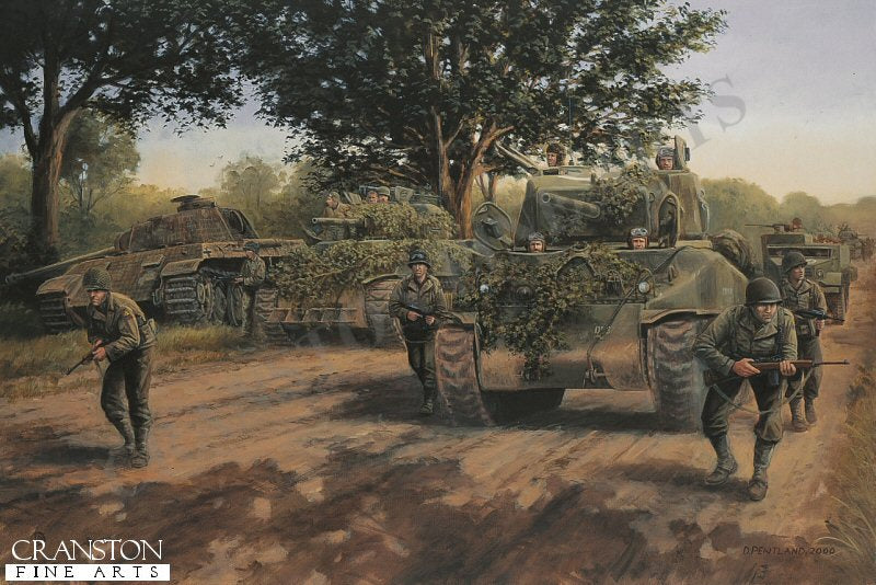 Operation Cobra, Normandy, 28th July 1944 by David Pentland [Print]