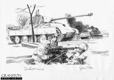 The Balabonowka Pocket, Ukraine, 25th-30th January 1944 by David Pentland. [Original Drawing]