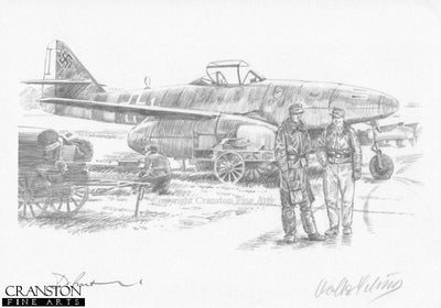The New Unit, Kaltenkirchen, Germany 1945 by David Pentland. [Original Drawing]