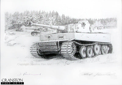 Captain Hans B&#246;lter - Struggle in the Snow by David Pentland. [Original Drawing]