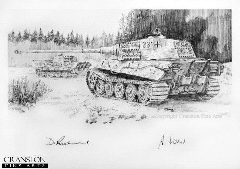 Feldwebel Heinz Gartner - Where is Hill 128 by David Pentland. [Original Drawing]