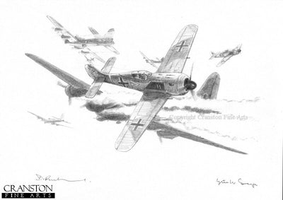 Head on Pass by David Pentland. [Original Drawing]