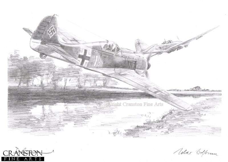 Hunting Sturmoviks by David Pentland. [Original Drawing]