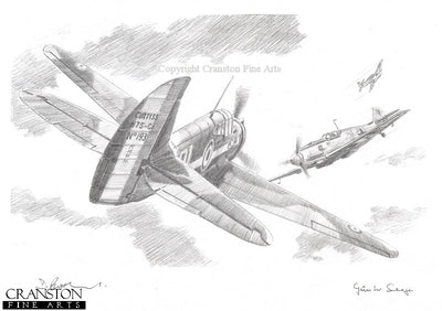 First Combat by David Pentland. [Original Drawing]