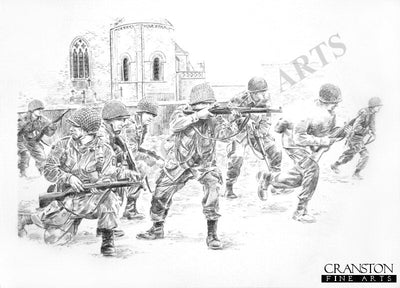 Struggle for Sainte Mere Eglise by David Pentland. (B) [print]
