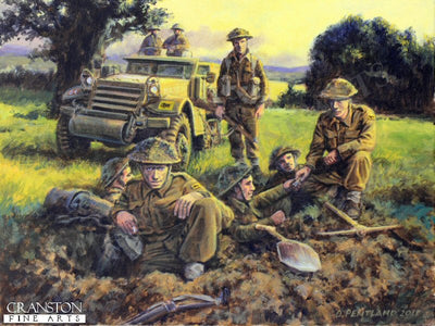 Digging In by David Pentland. [Original Painting]