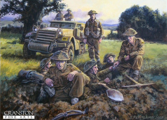 Digging In by David Pentland. [Postcard]