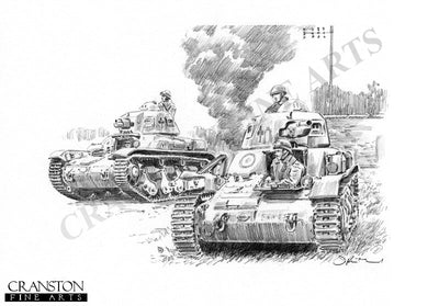 De Gaulle&#39;s Defenders by David Pentland. [Original Drawing]
