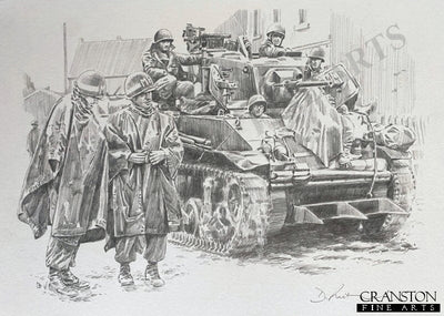 Operation Cobra - Normandy Breakout by David Pentland [Original Drawing]