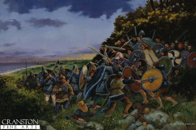 Death of Brian Boru - clontarf by David Pentland. [Original Painting]