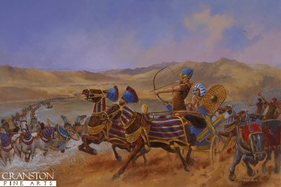 Kadesh (Egyptians v Hittites) by David Pentland. [Original Painting]