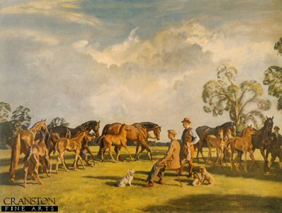 Summer Evening, Cliveden by Sir Alfred Munnings. [print]