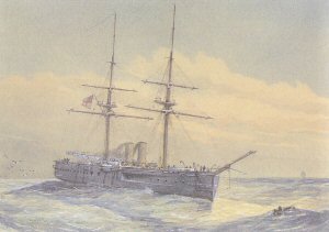 HMS Temeraire by W Fred Mitchell. [print]