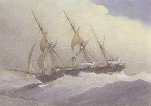 HMS Wild Swan by W Fred Mitchell. [print]