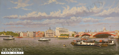 Thames and St Pauls from the South Bank by Graeme Lothian. [Original Painting]